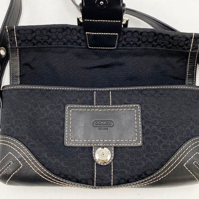 Coach Signature black shoulder bag