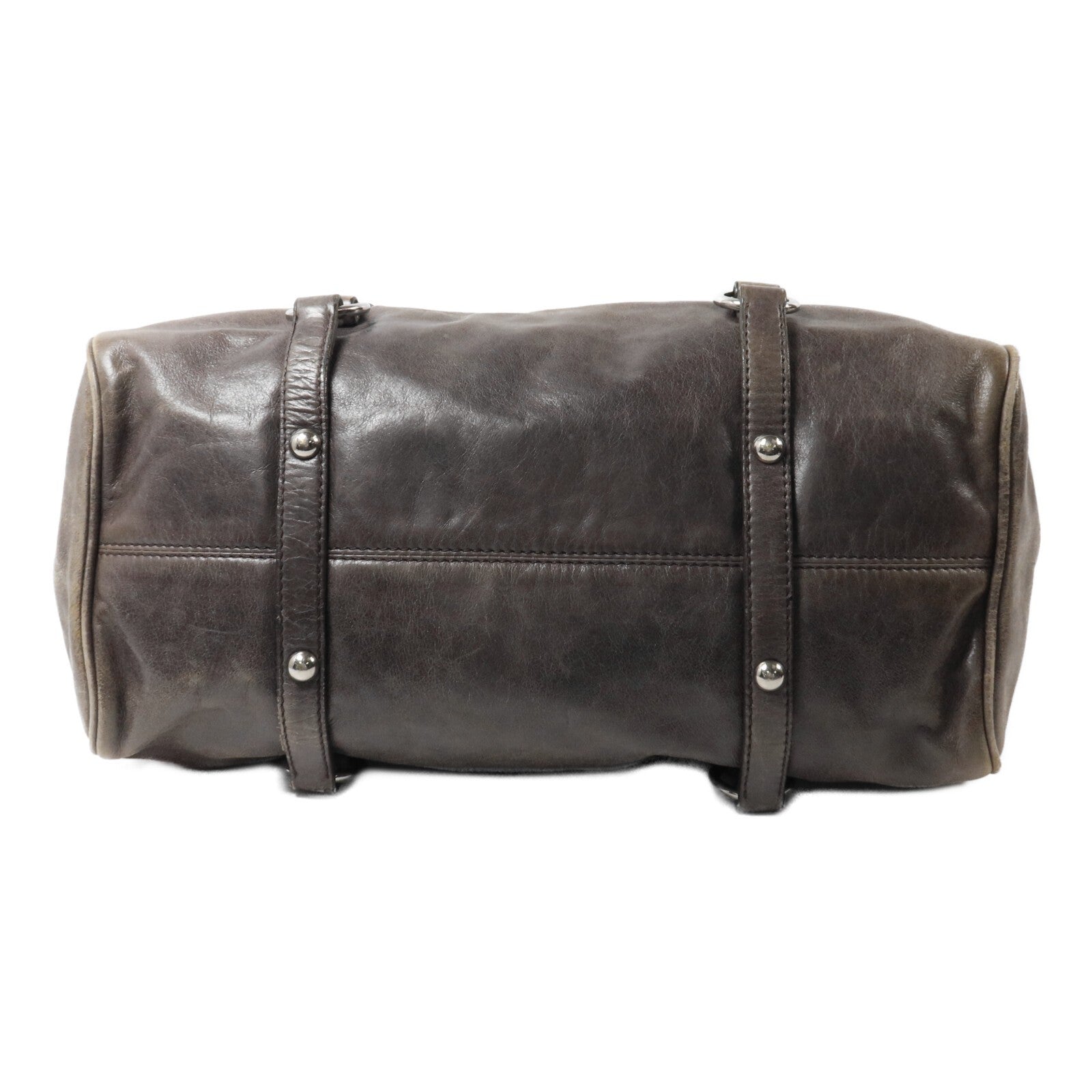 Miu Miu SHW 2 Way Shoulder Bag - Grey, Calfskin Leather