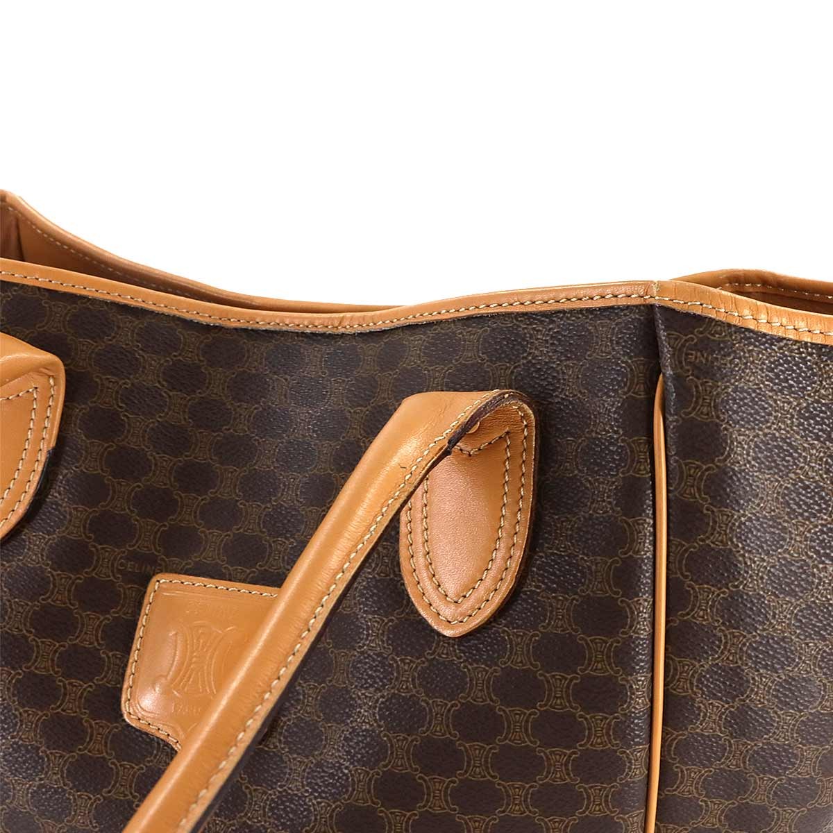 Celine Macadam Shoulder Bag - Brown, Leather PVC 
