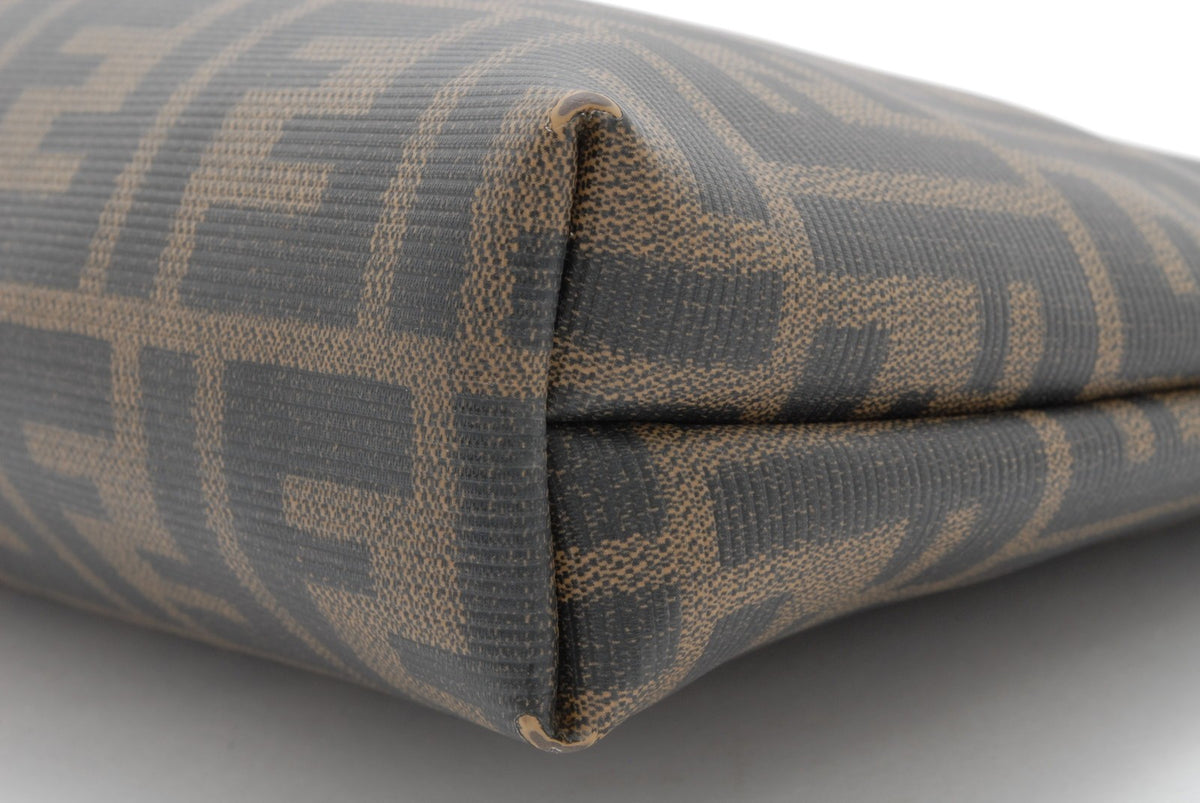 Fendi Zucca Monogram Clutch Bag - Brown, Leather