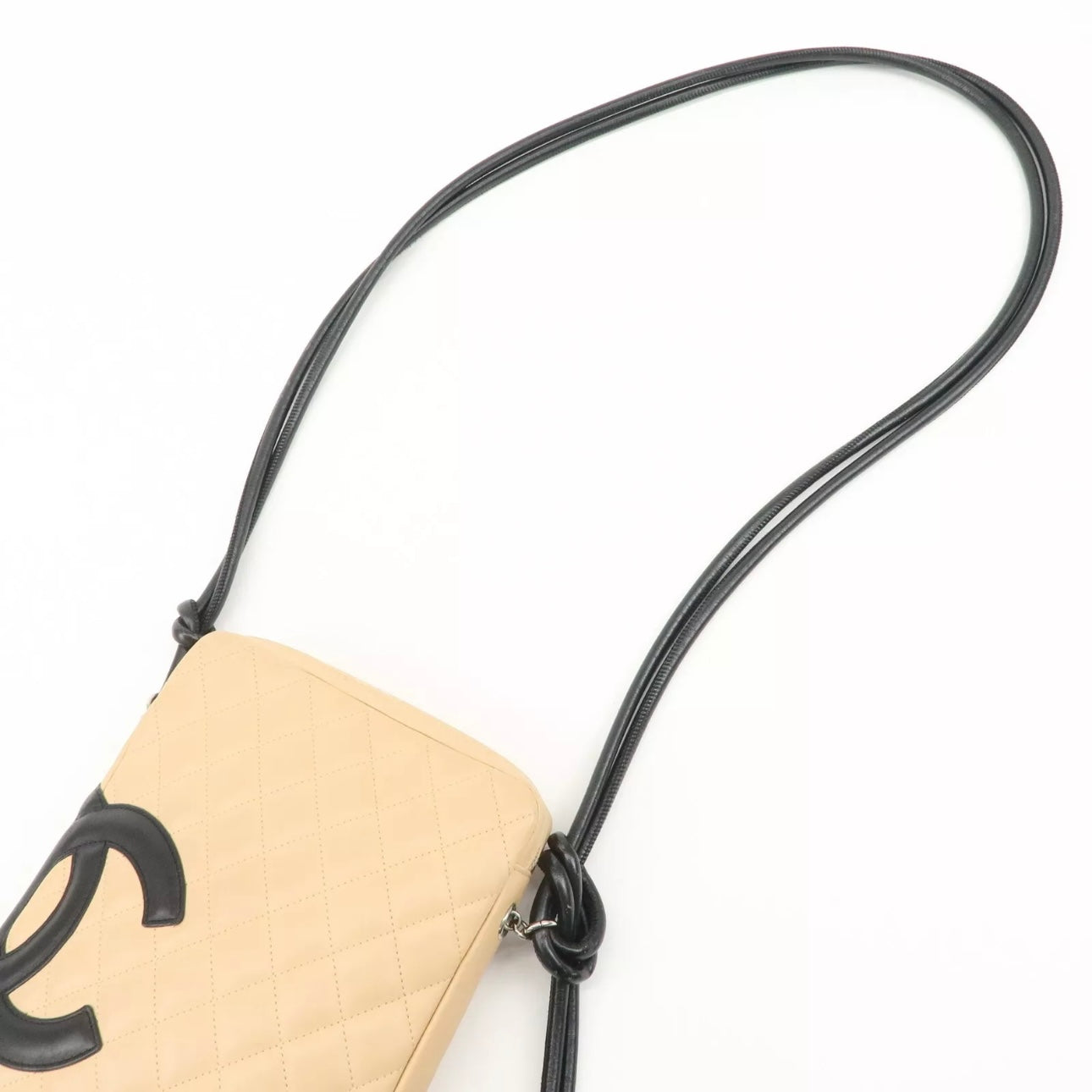 CHANEL Cambon Line Lambskin Shoulder Bag