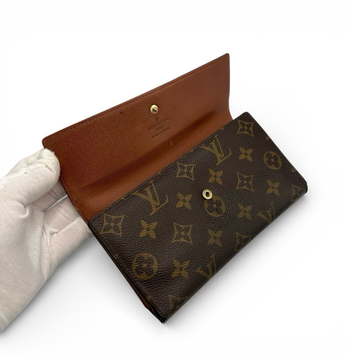 Louis Vuitton International Tri-fold Wallet - Brown, Leather- מגיע עם הקופסה