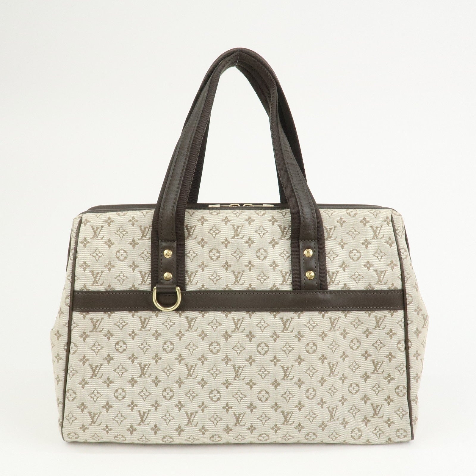 Louis Vuitton Boston Bag - Khaki, Monogram Mini Canvas