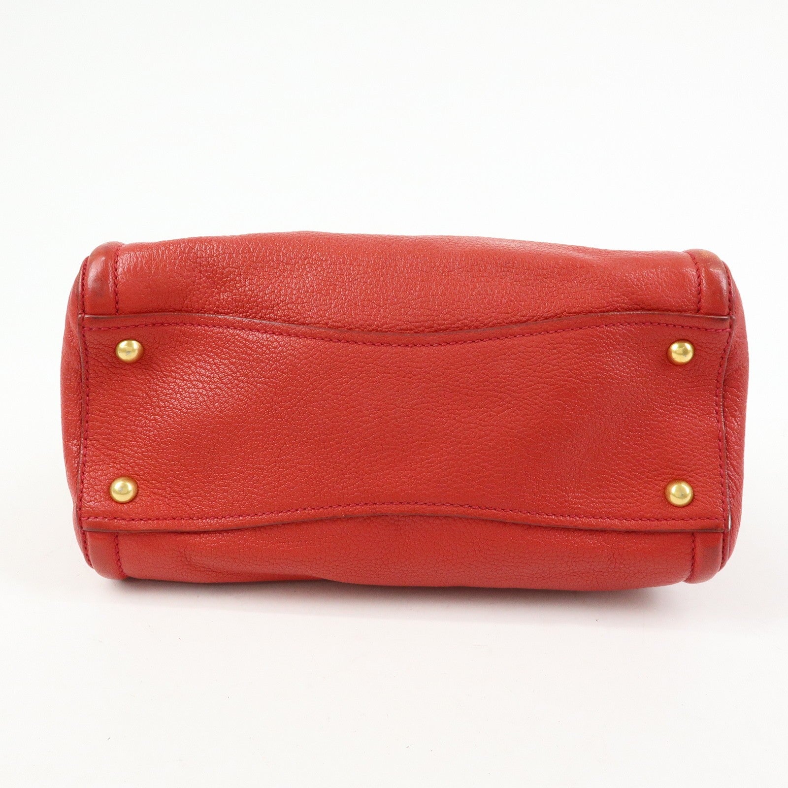 Miu Miu Madras 2Way Handbag - Red, Leather 