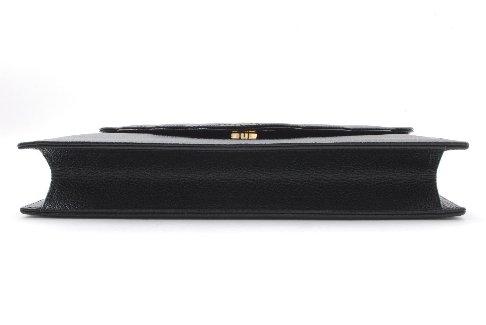 Saint Laurent Yves Vintage Clutch - Black, Leather