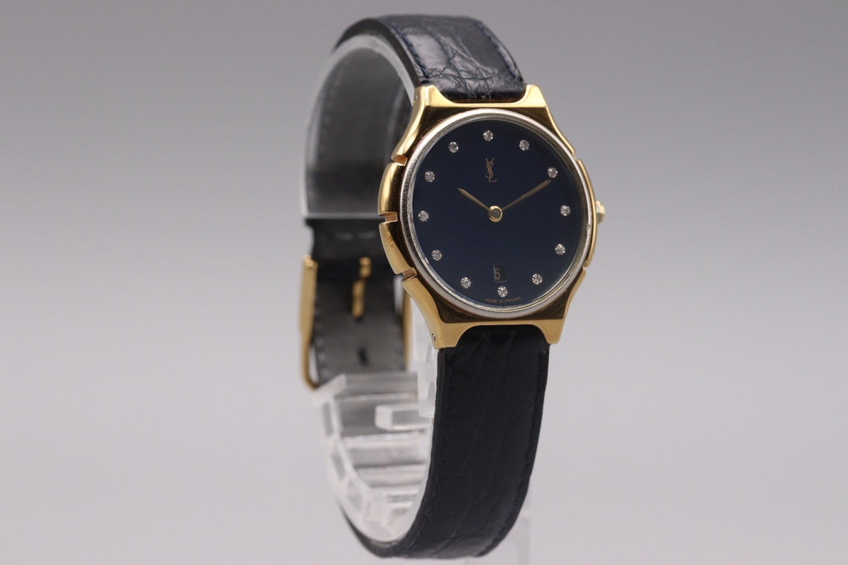 Yves Saint Laurent Yves Saint Laurent Wristwatch - Navy Blue, Stainless Steel