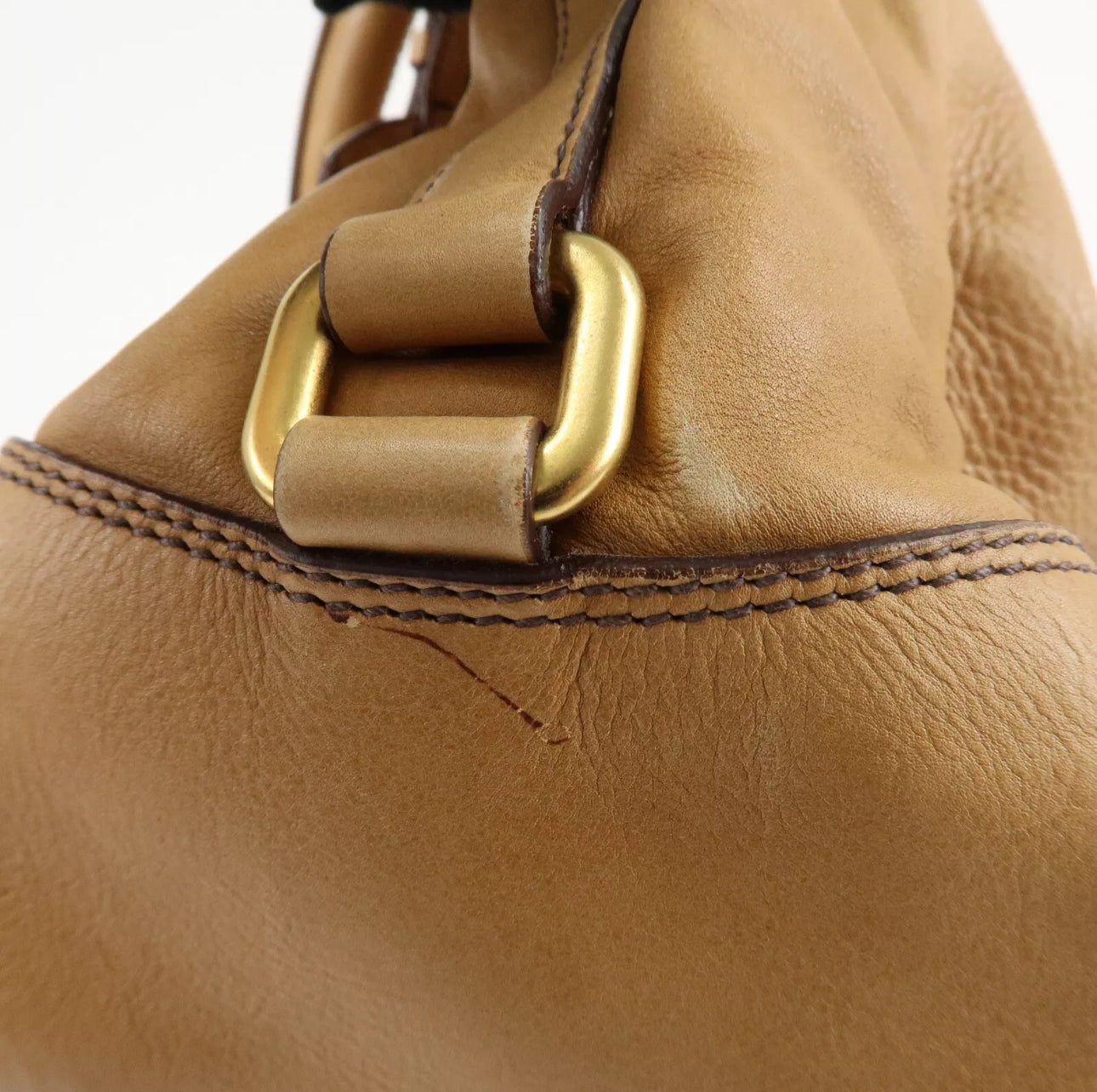 Prada Leather One Shoulder Bag - Brown, Leather