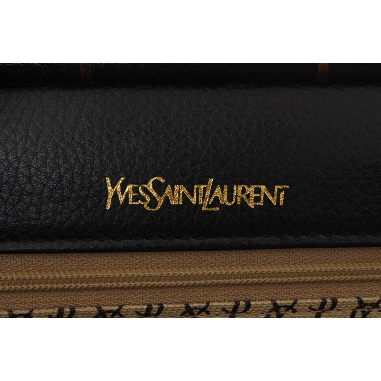 Saint Laurent black leather clutch