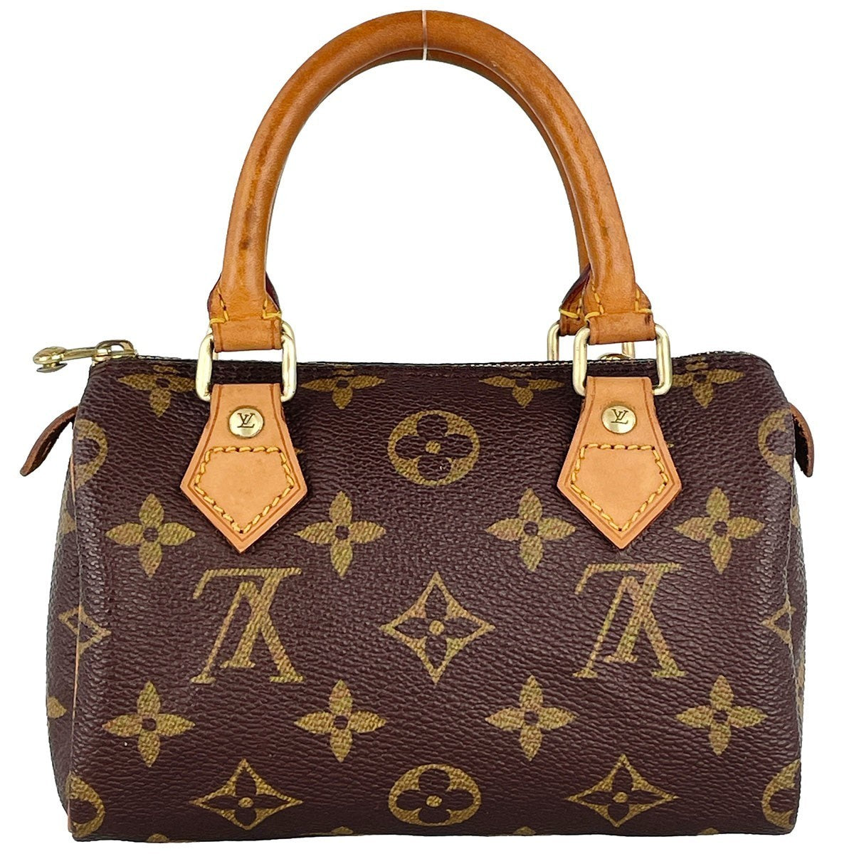 Louis Vuitton Mini Speedy Handbag - Brown, Canvas- מגיע עם המנעול!