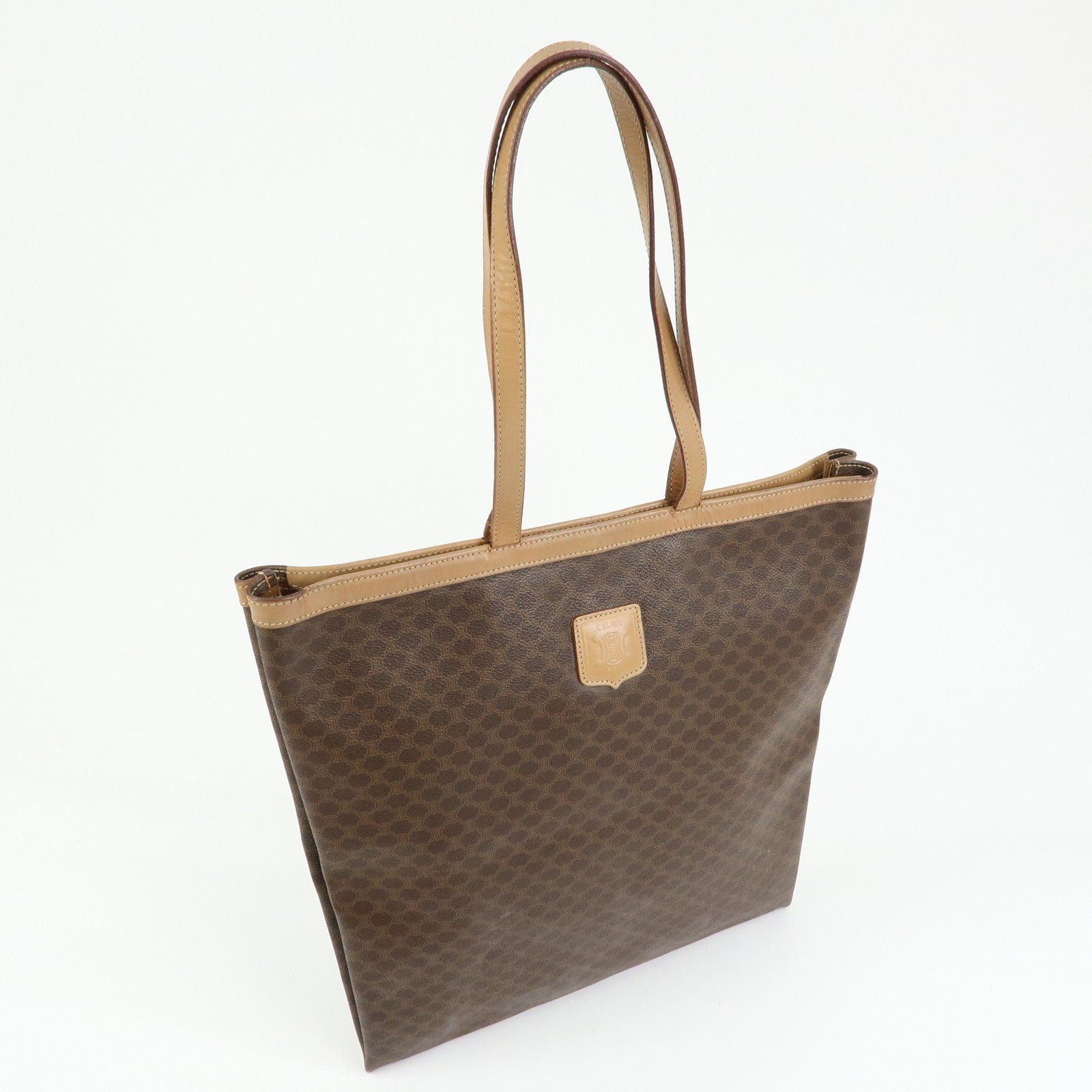 Celine Macadam Tote Bag - Brown, PVC Leather