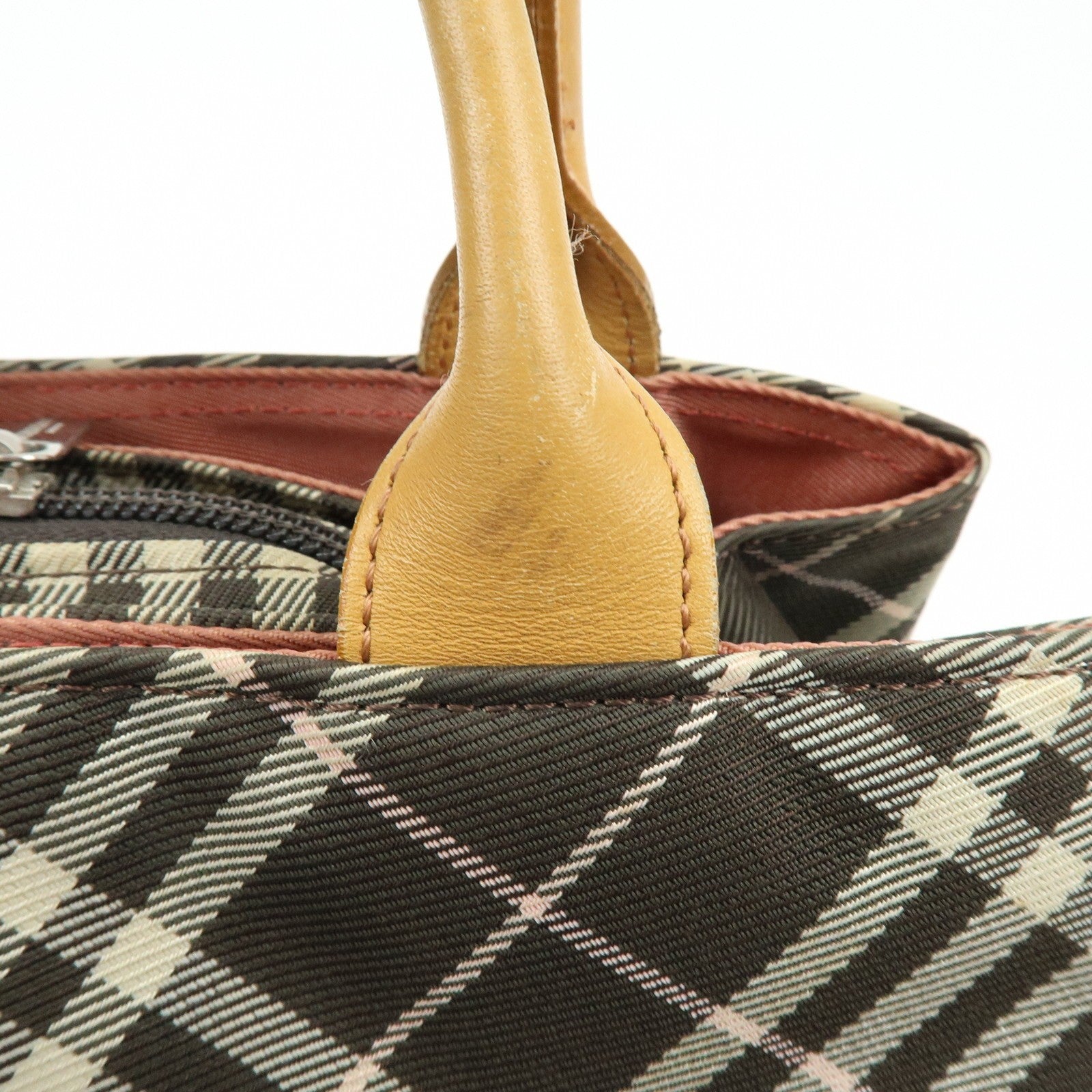 Burberry Blue Label Tote Bag - Brown, Nylon and Leather