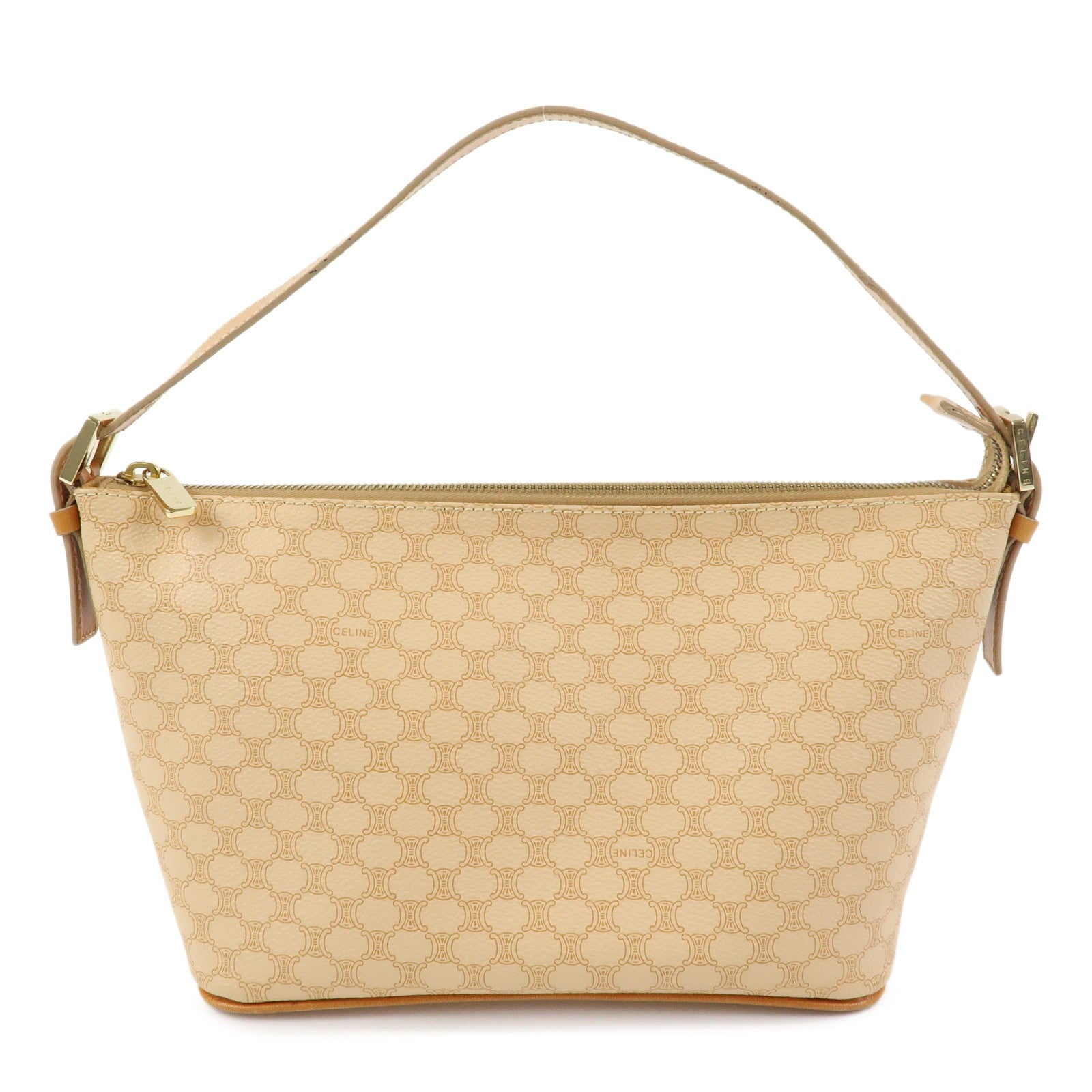 Celine Macadam Hand Bag - Beige, PVC Leather