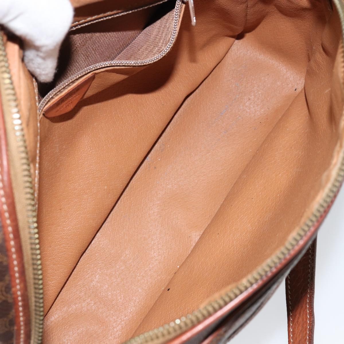 Celine Macadam Shoulder Bag - Brown/Gold, PVC Leather