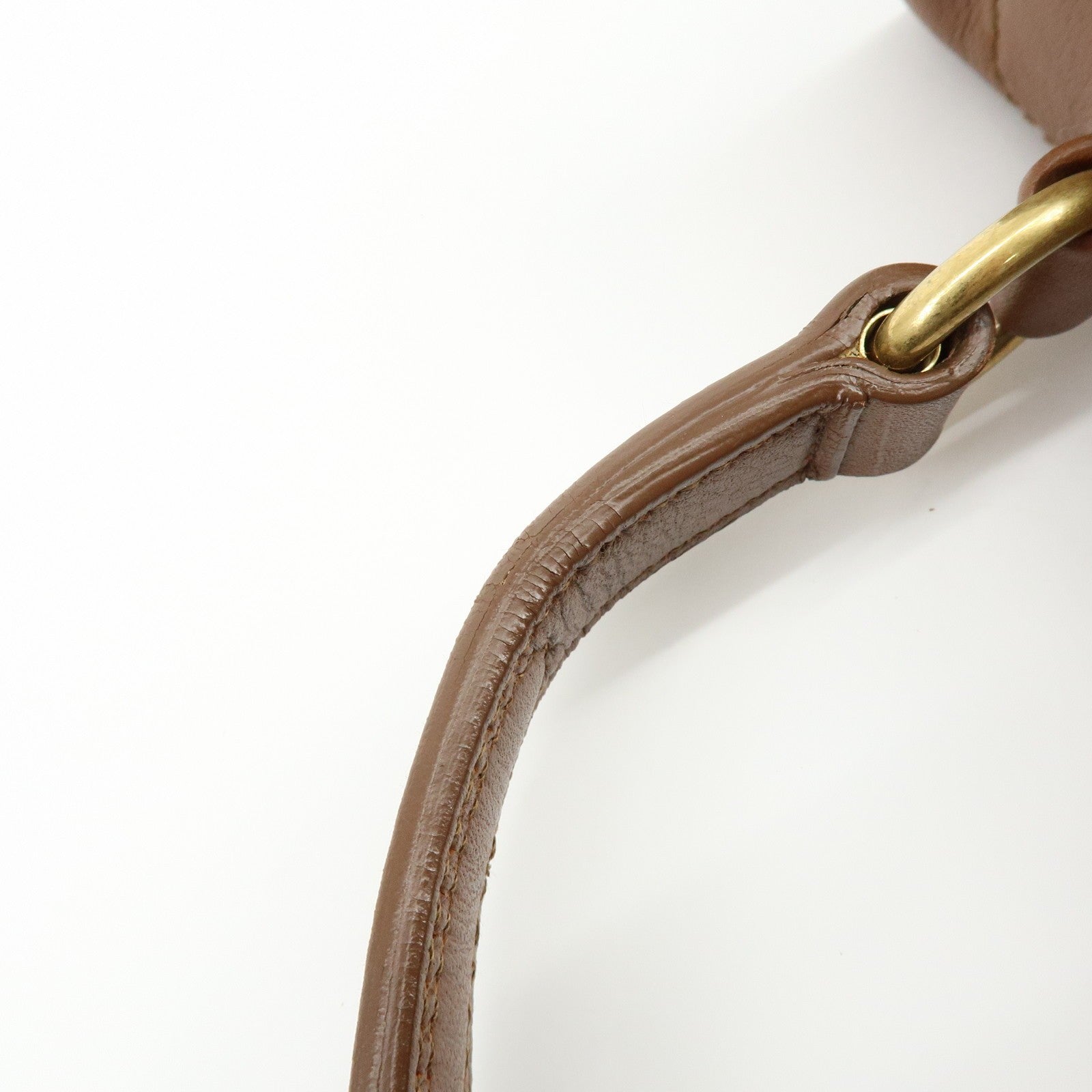 Saint Laurent Hand Bag - Brown, Leather and Canvas