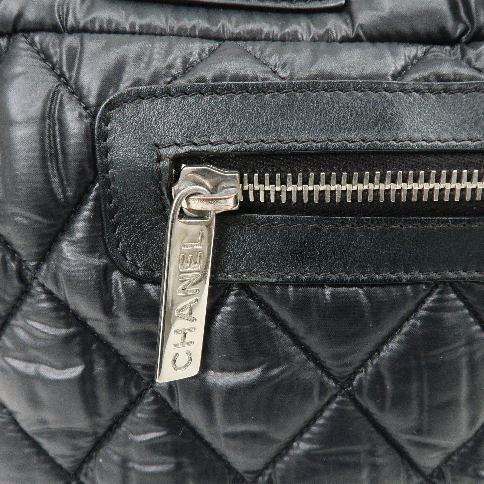 Chanel Coco Cocoon PM Tote Bag - Black, Nylon Leather