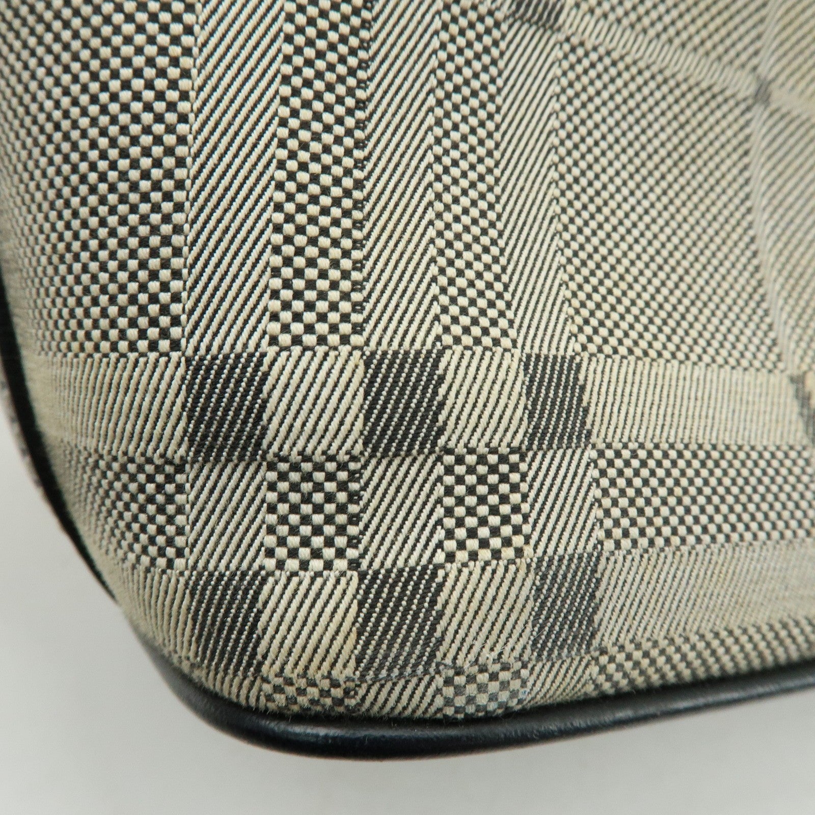 Burberry Hand Bag Tote Bag - Black, Canvas Leather