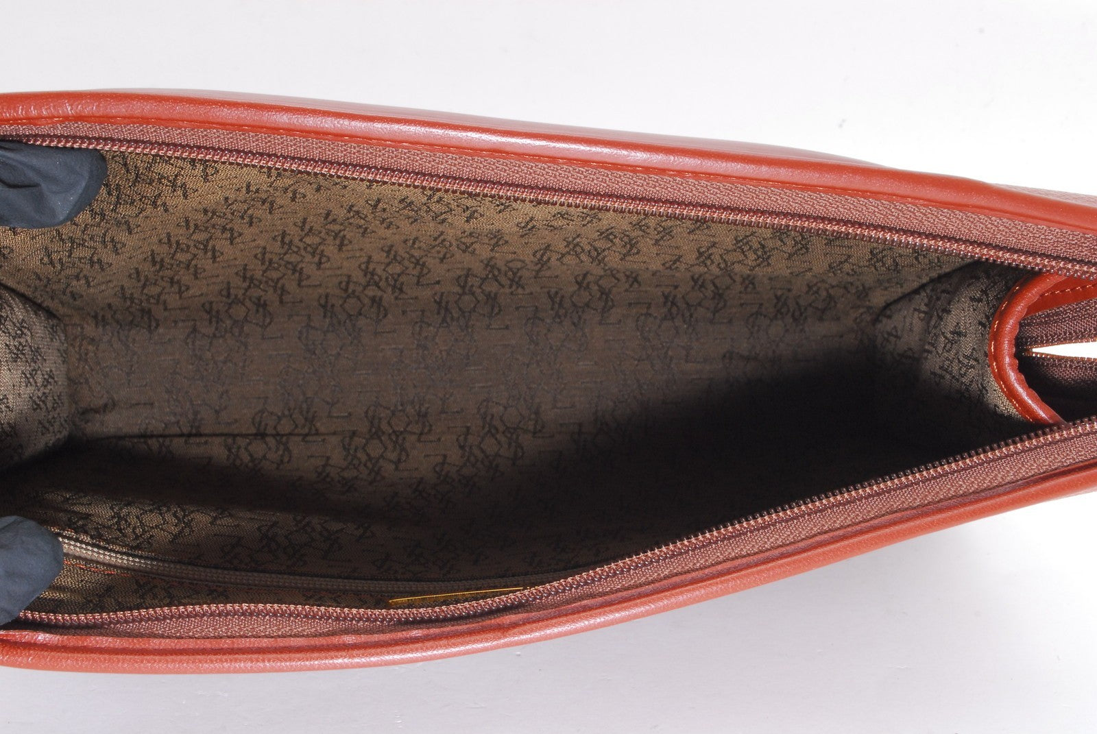 Saint Laurent Yves Clutch - Brown, Leather 