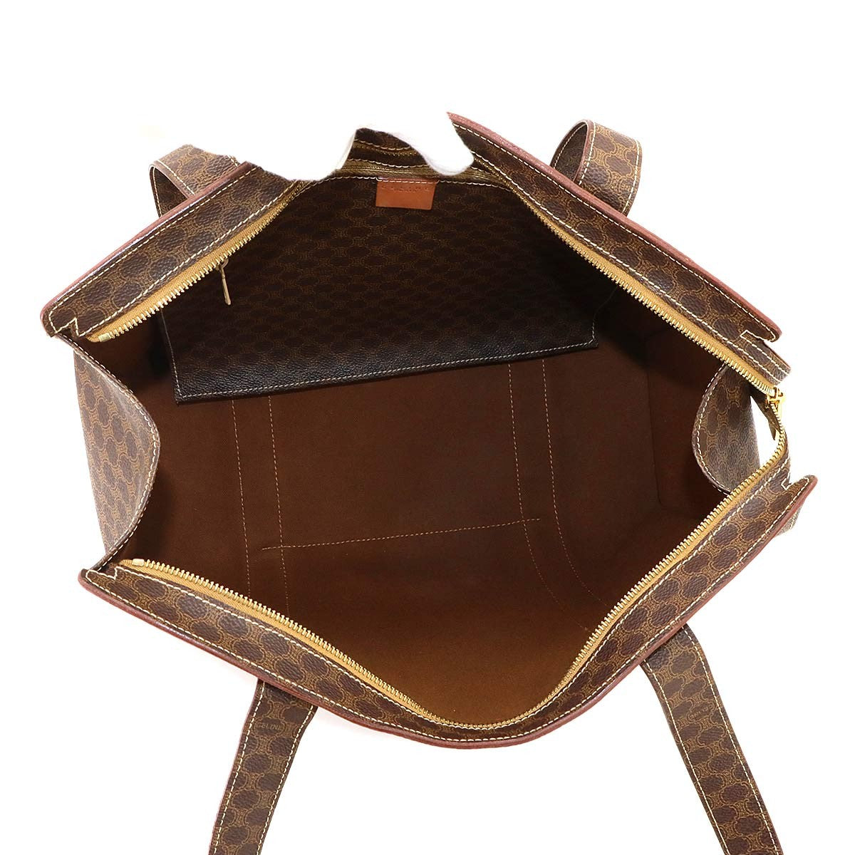 Celine Macadam Tote Bag - Brown, PVC Leather
