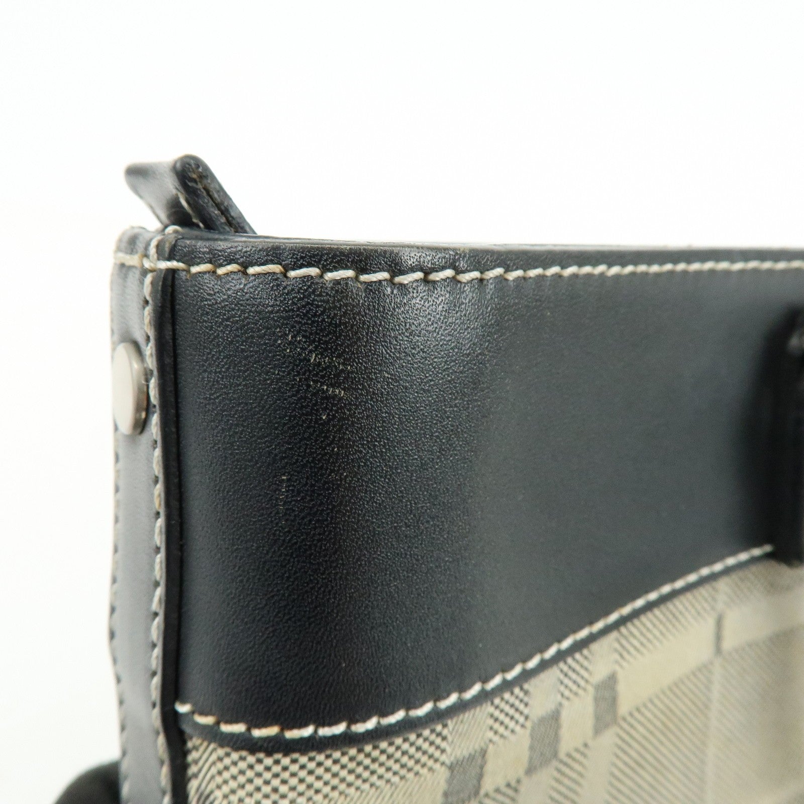 Burberry Hand Bag Tote Bag - Black, Canvas Leather