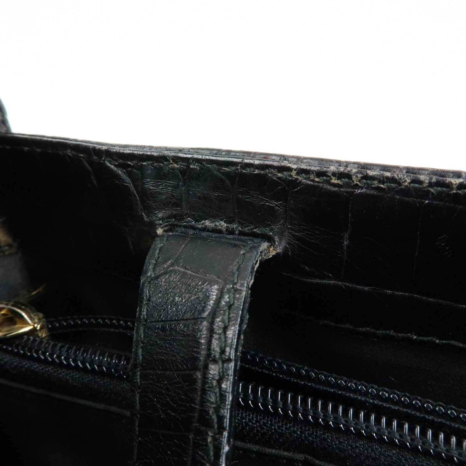 Ferragamo Vara Tote Bag - Black, Embossed Leather