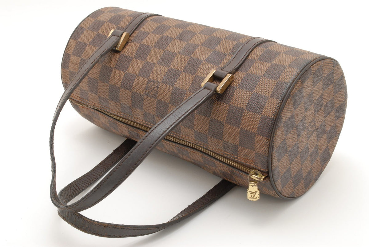 Louis Vuitton Damier Ebene Papillon 30 Hand Bag - Brown, PVC Leather