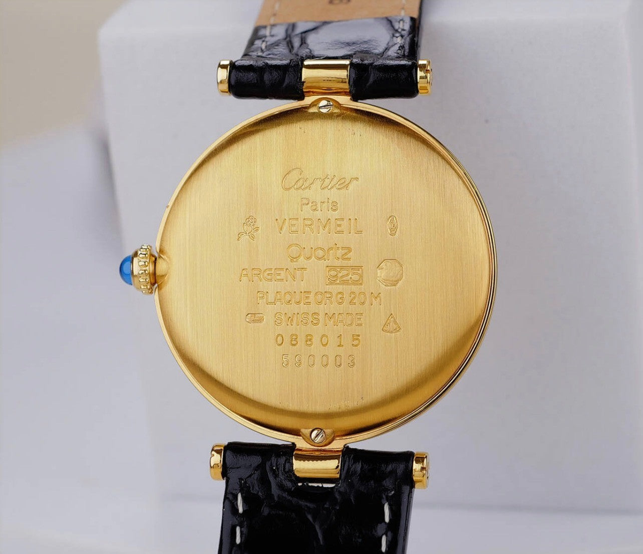Cartier Must de Louis Cartier Watch - Gold, Leather