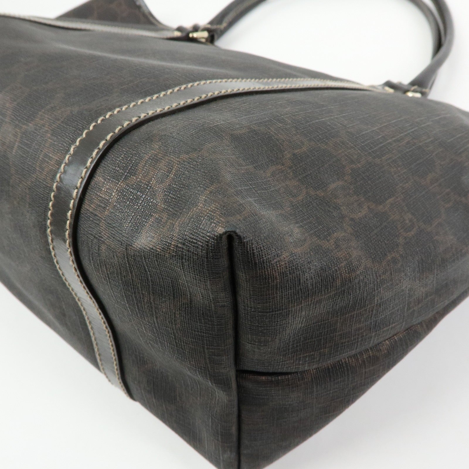 Gucci Supreme Tote Bag - Brown, GG Supreme Patent Leather