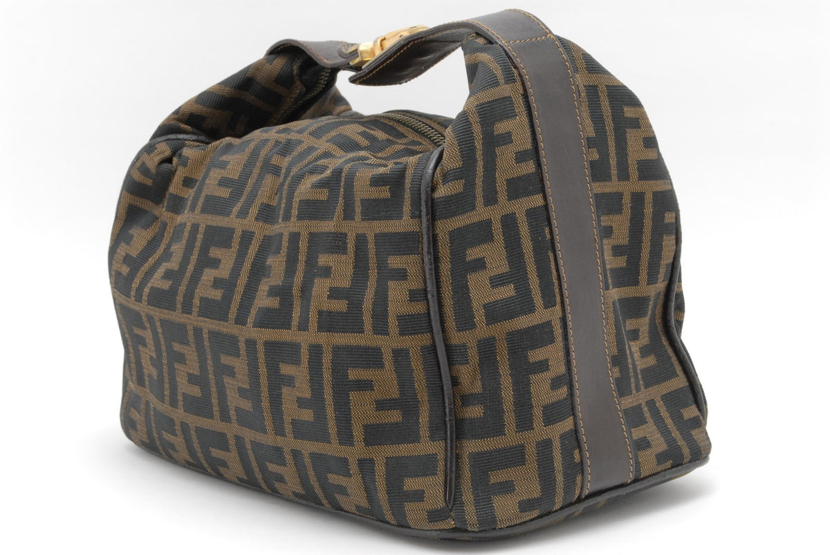 Fendi Zucca Large Vanity Bag - Brown, Canvas