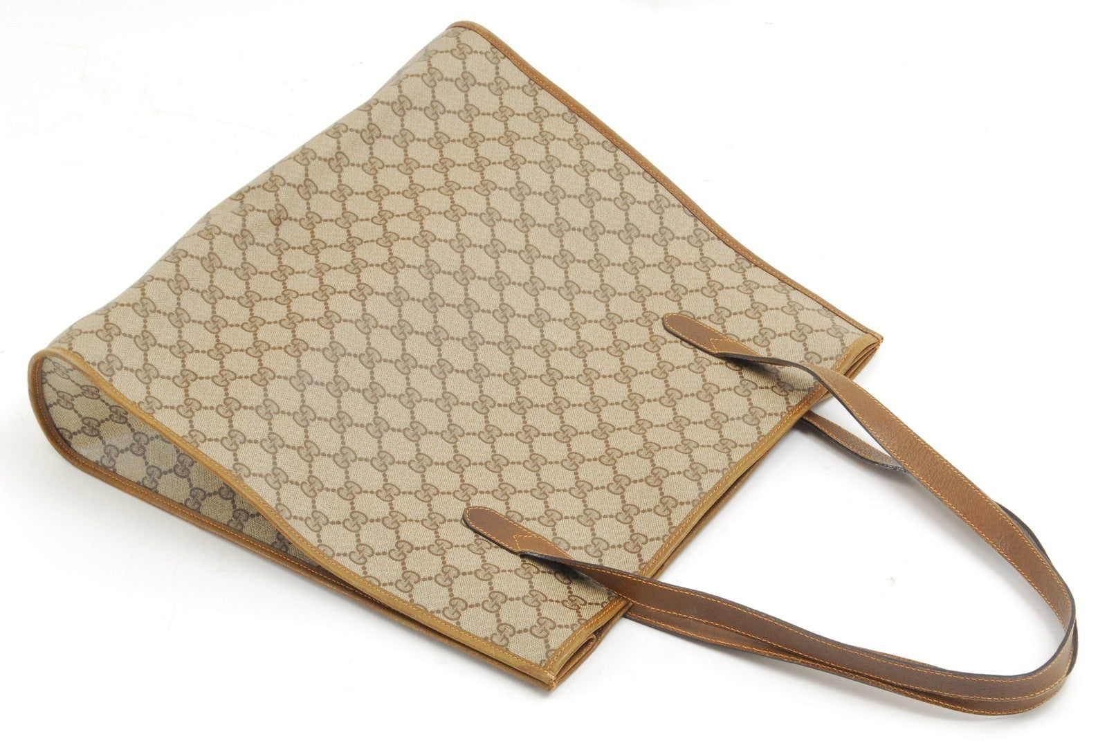 Gucci Vintage GG Supreme Shoulder Bag - Brown, PVC Leather 