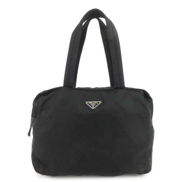 Prada Triangle Logo Tote Bag - Black, Nylon