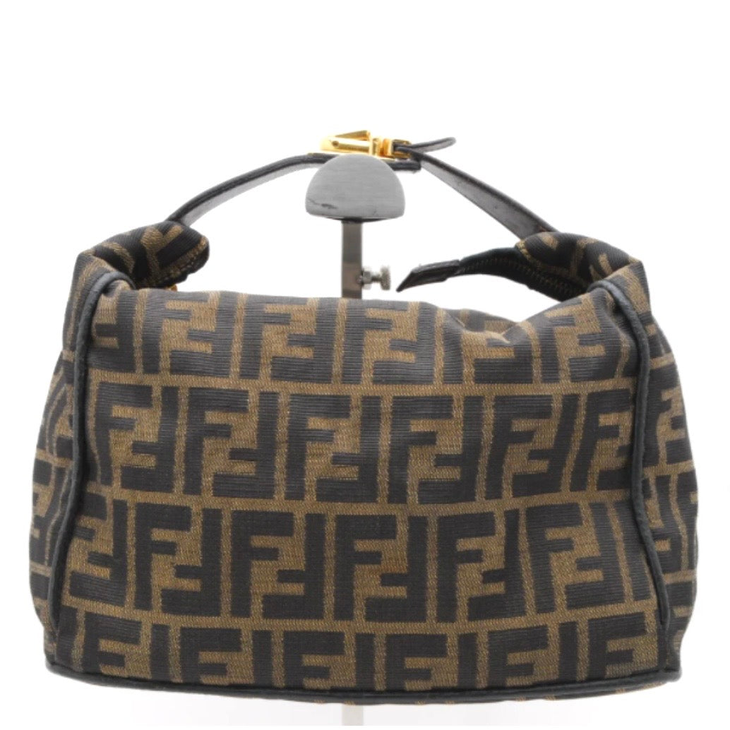 Fendi zucca Vanity Handbag - Brown, Nylon Canvas