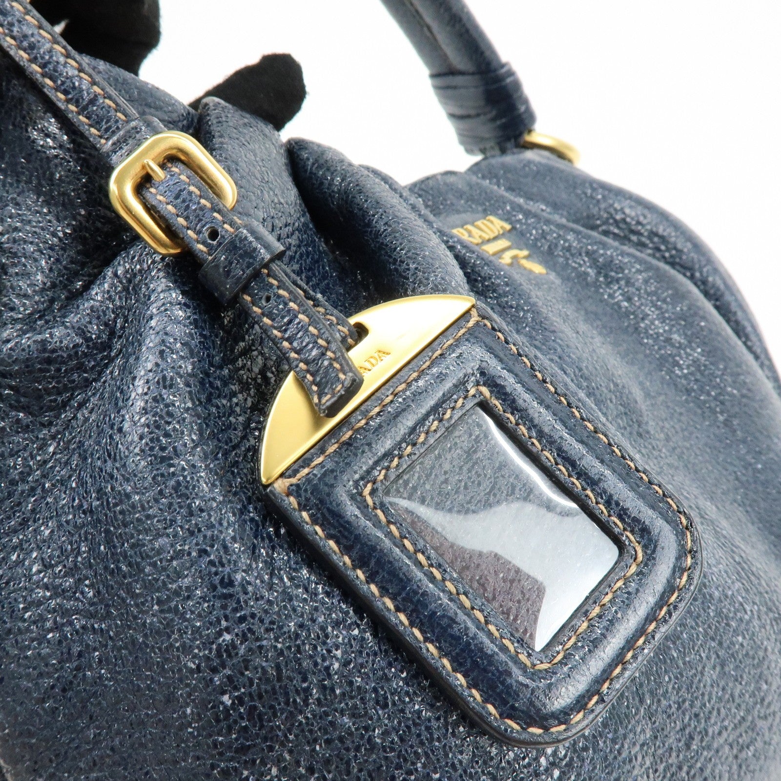 Prada Shoulder Bag - Navy, Leather