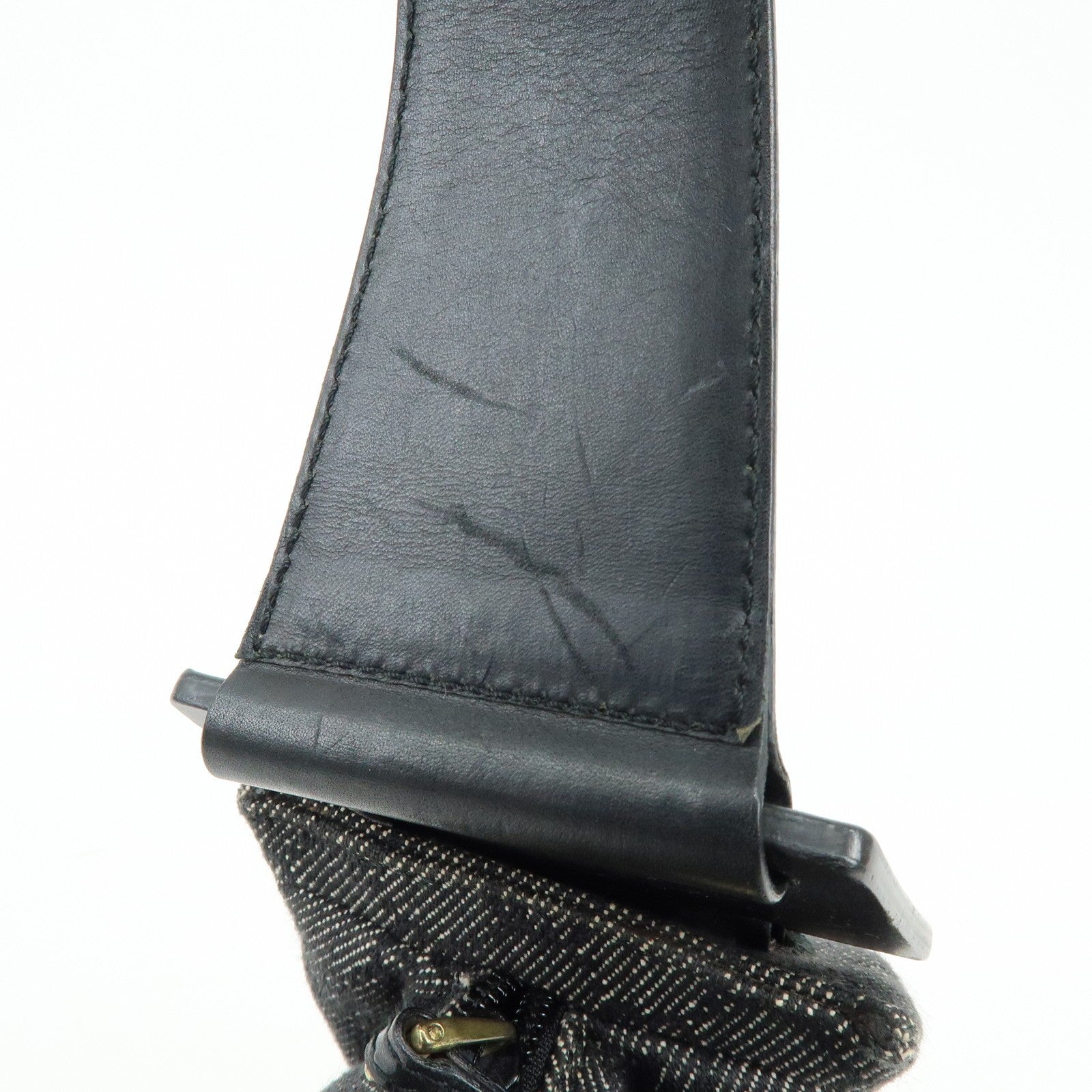 Gucci Shoulder Bag - Black, GG Canvas, Leather 