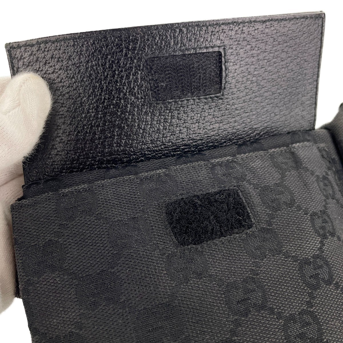 Gucci GG Waist Bag - Black, Canvas Fabric