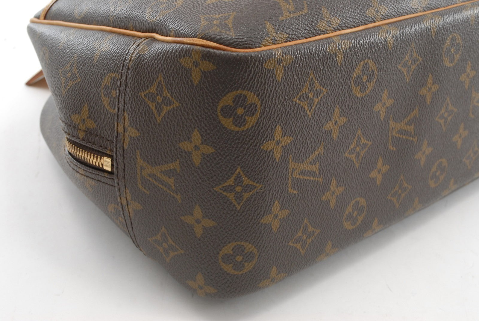 Louis Vuitton Deauville Hand Bag - Brown, Leather- מגיע עם המנעול!