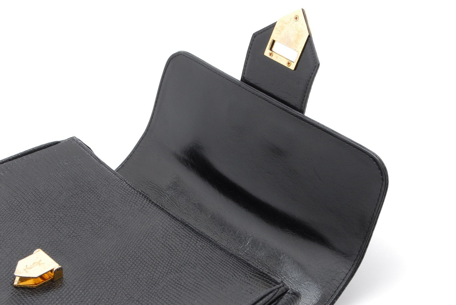Saint Laurent Yves Shoulder Bag - Black, Leather 