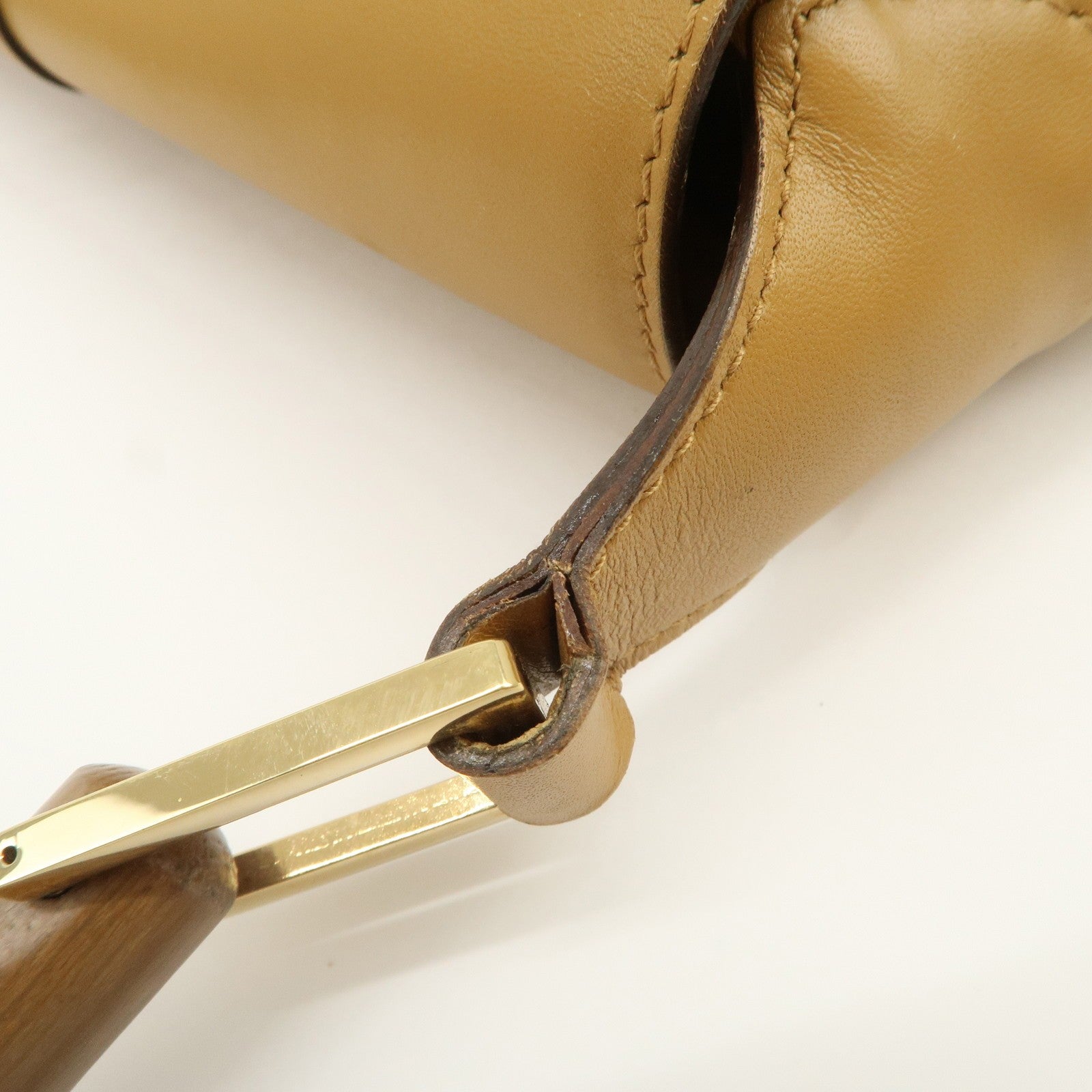 Gucci Shoulder Bag - Yellow Beige, Suede Leather