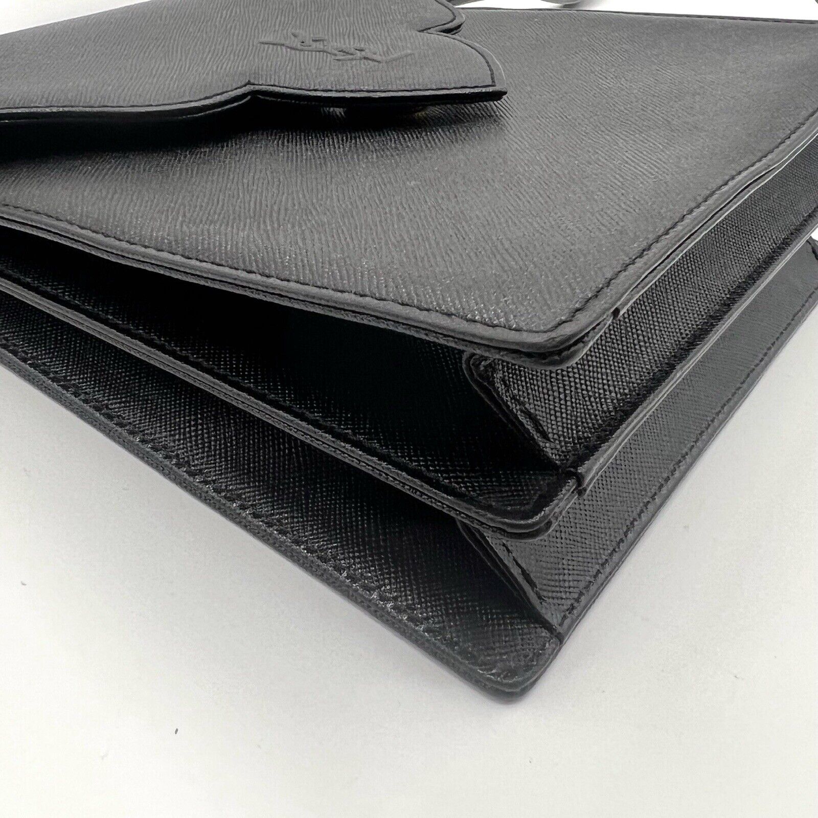 Saint Laurent YSL Shoulder Bag - Black, Leather 