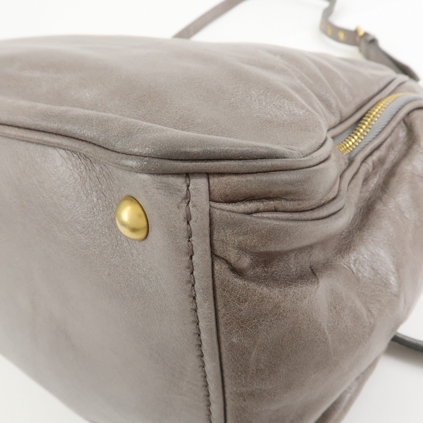 Miu Miu 2Way Bag - Gray, Leather