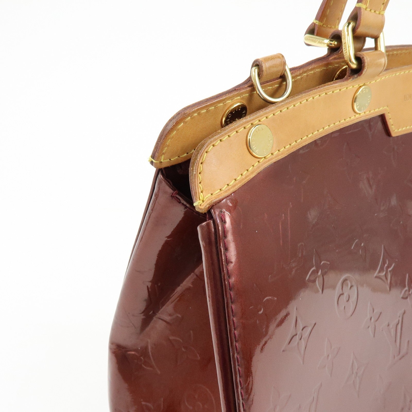 Louis Vuitton M91690 2Way Shoulder Bag - Rouge Fauve, Vernis Leather