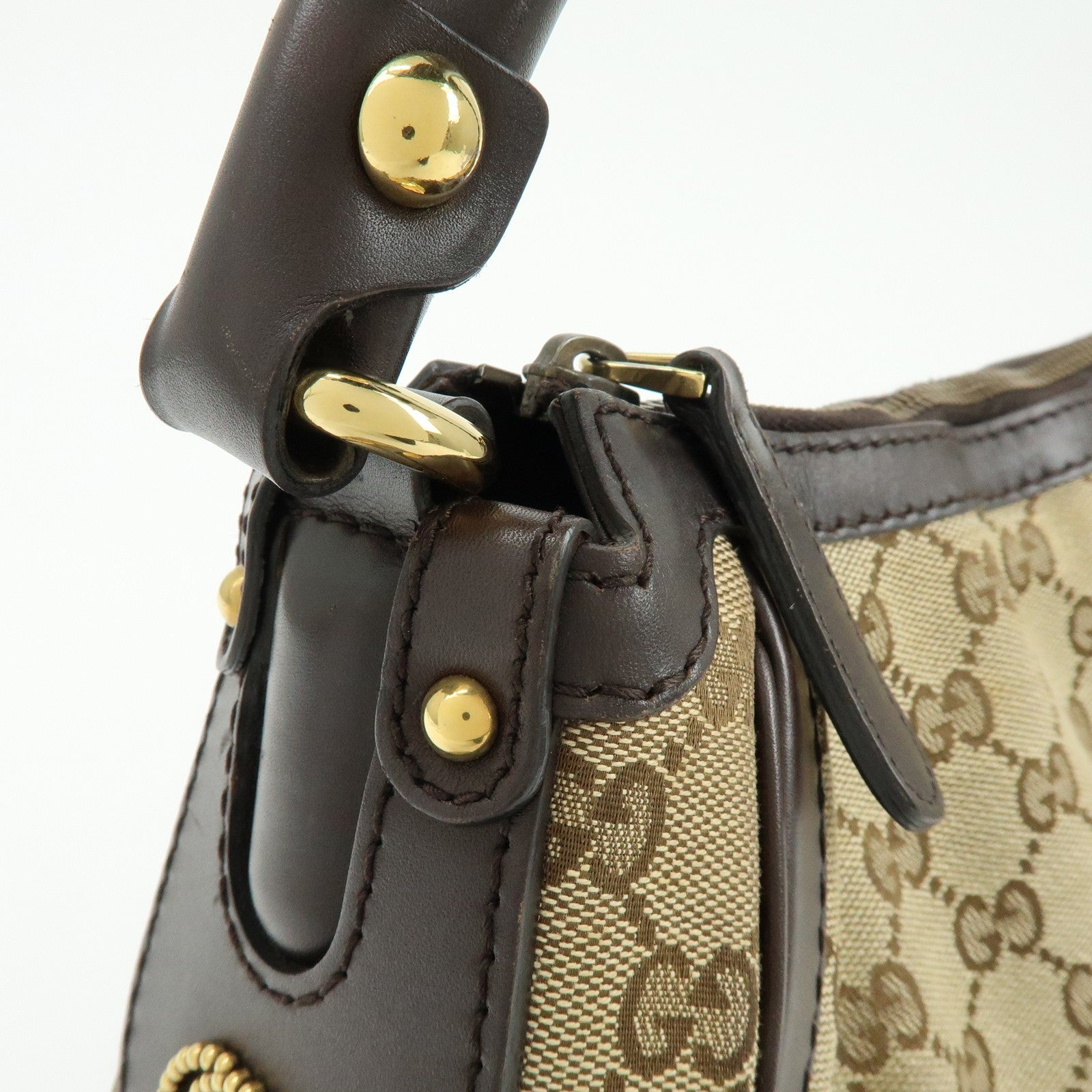 Gucci Shoulder Bag - Beige, Canvas and Leather