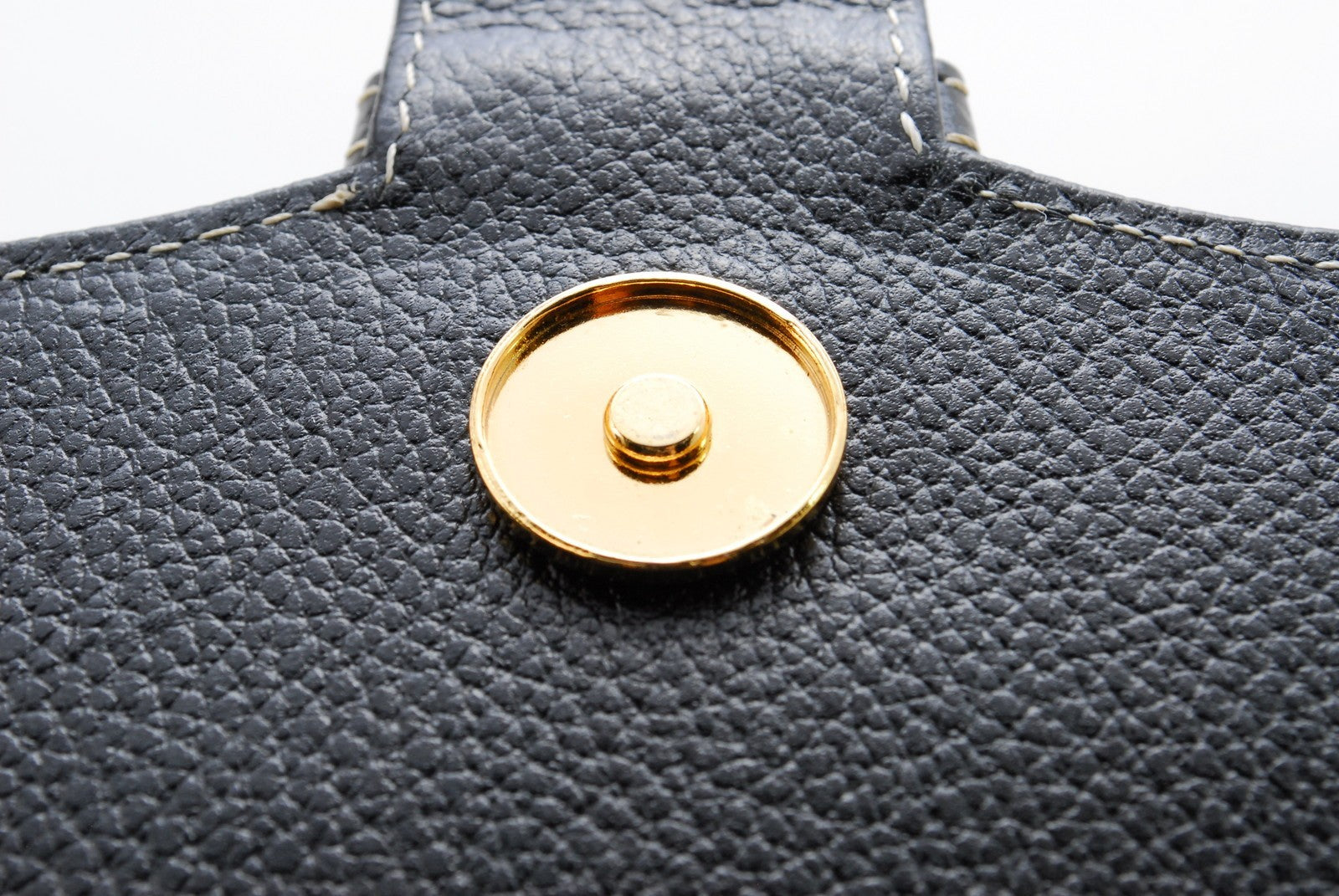Saint Laurent Yves Shoulder Tote Stitch Bag - Black, Leather