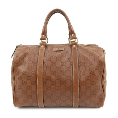 Gucci Boston Handbag - Brown, Guccissima Leather
