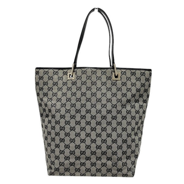 Gucci GG Canvas Tote Bag - Beige & Black, Canvas x Leather
