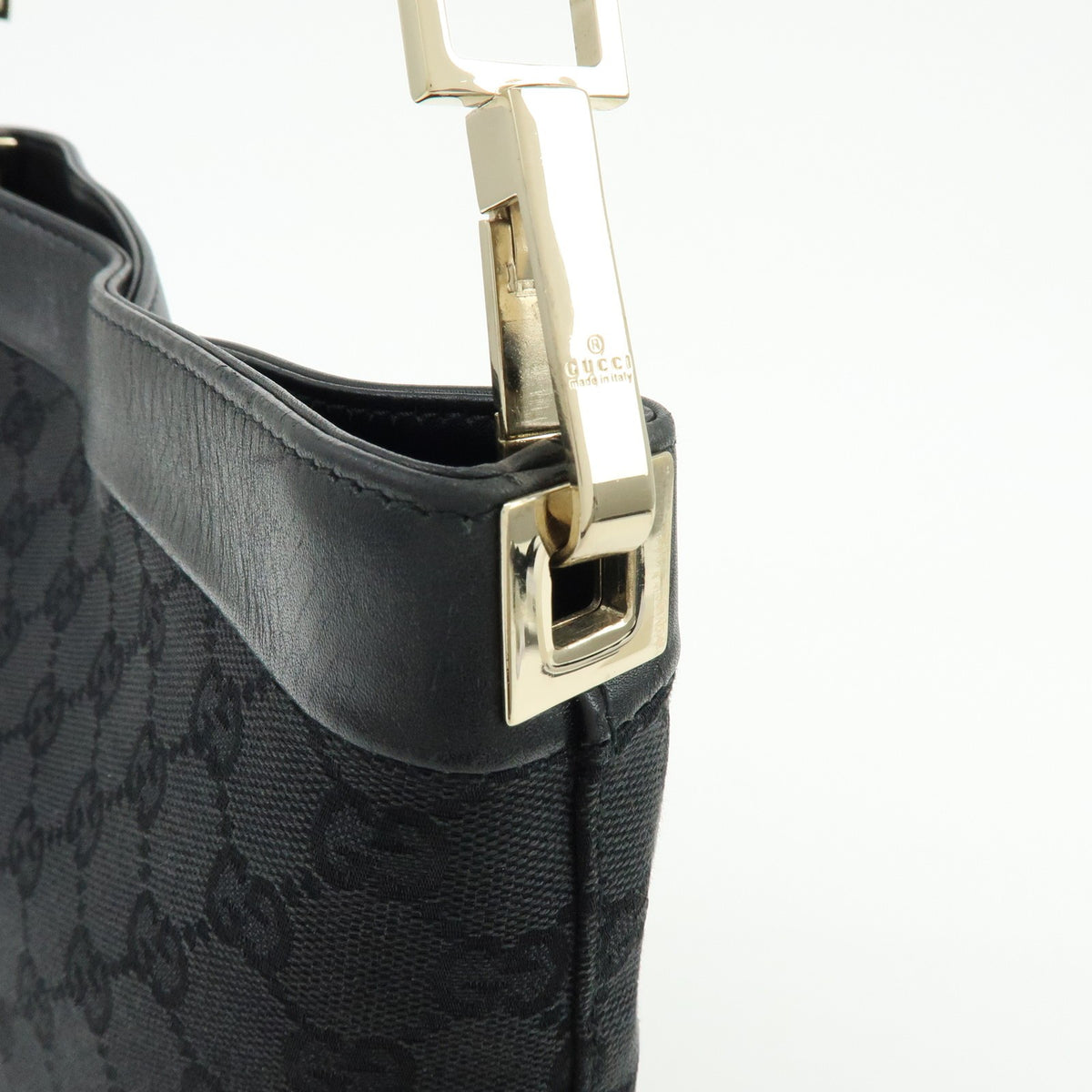Gucci Shoulder Bag - Black, GG Canvas Leather