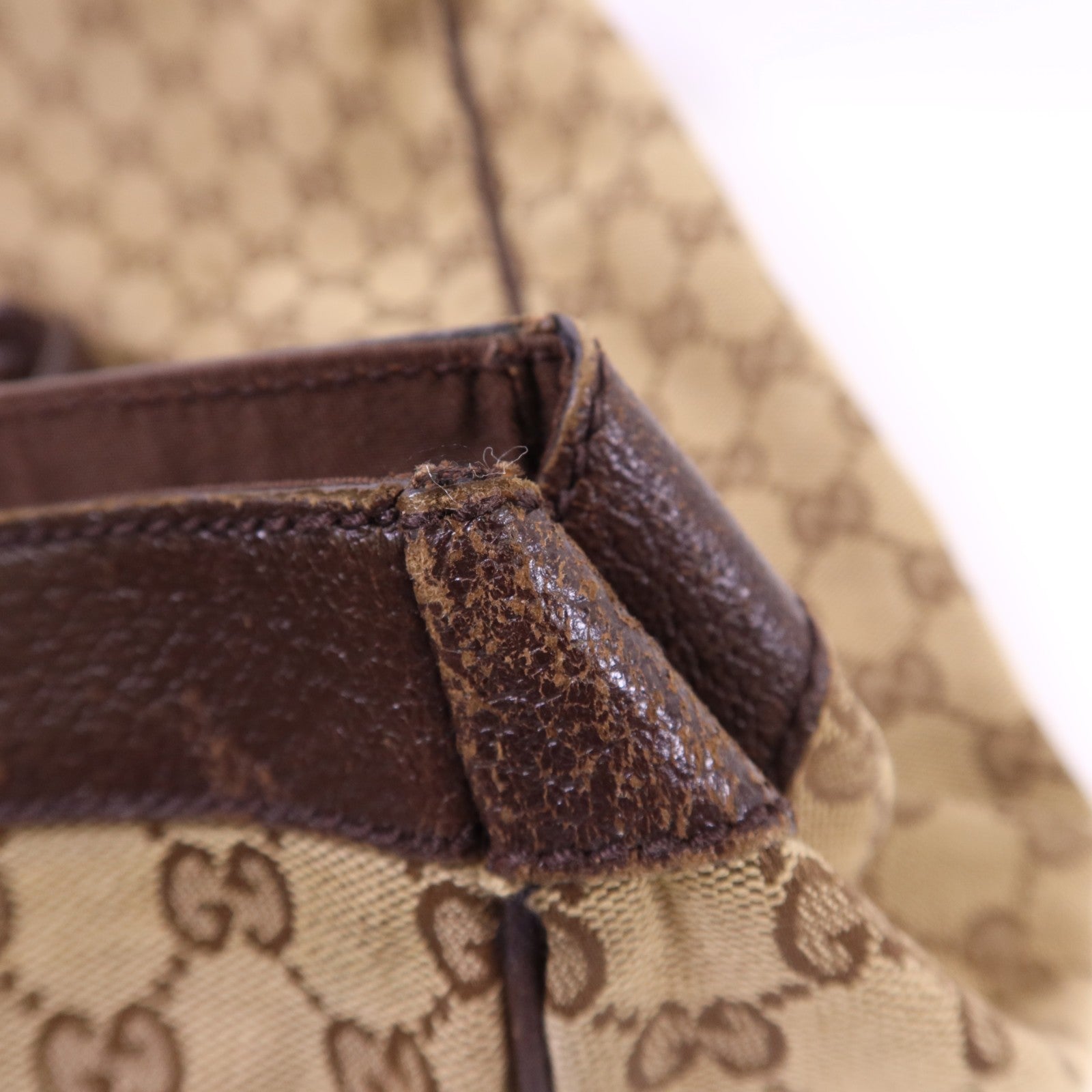 Gucci GG SHW Tote Bag - Brown, Canvas 