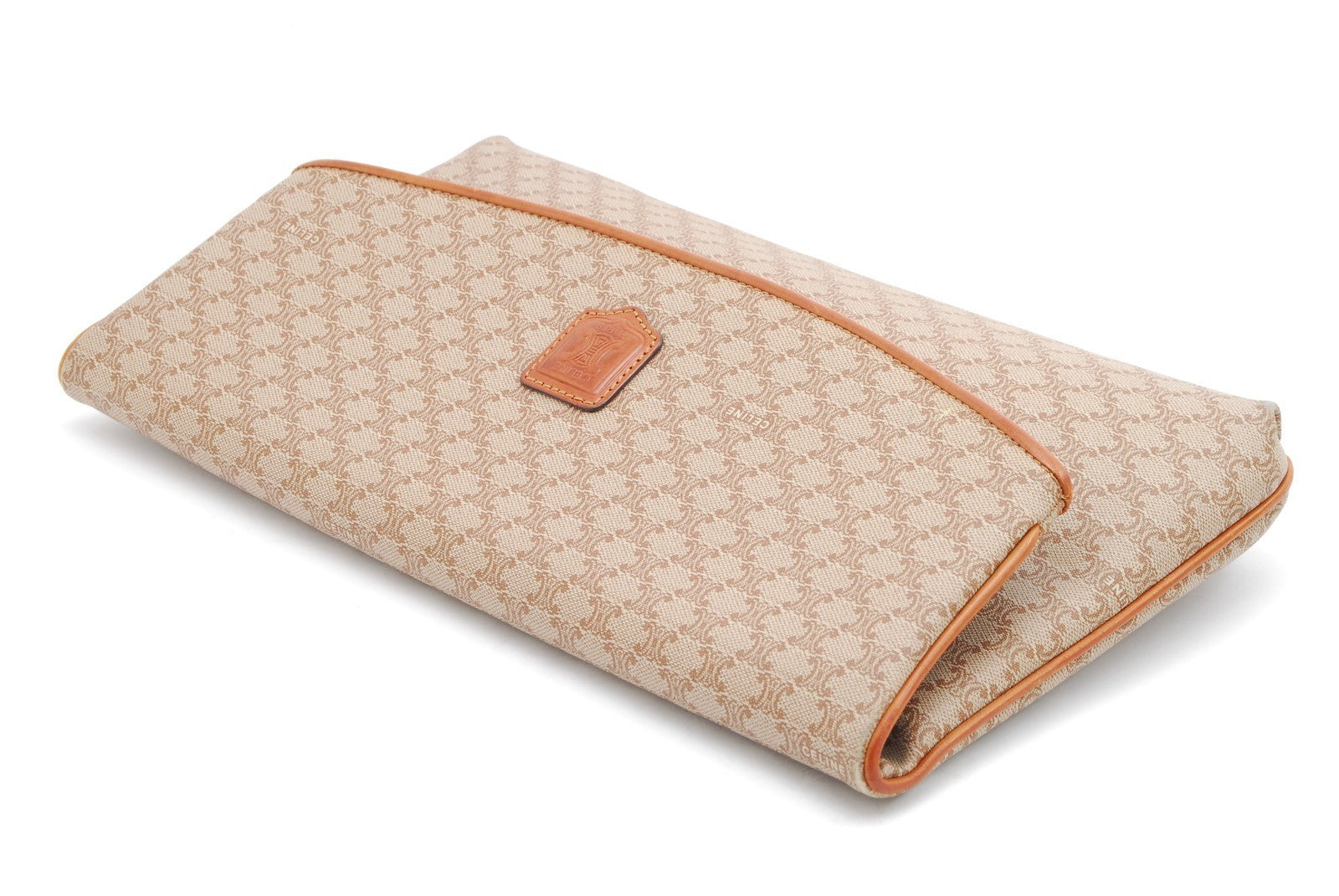 Celine Macadam Clutch Bag - Beige, Leather, PVC