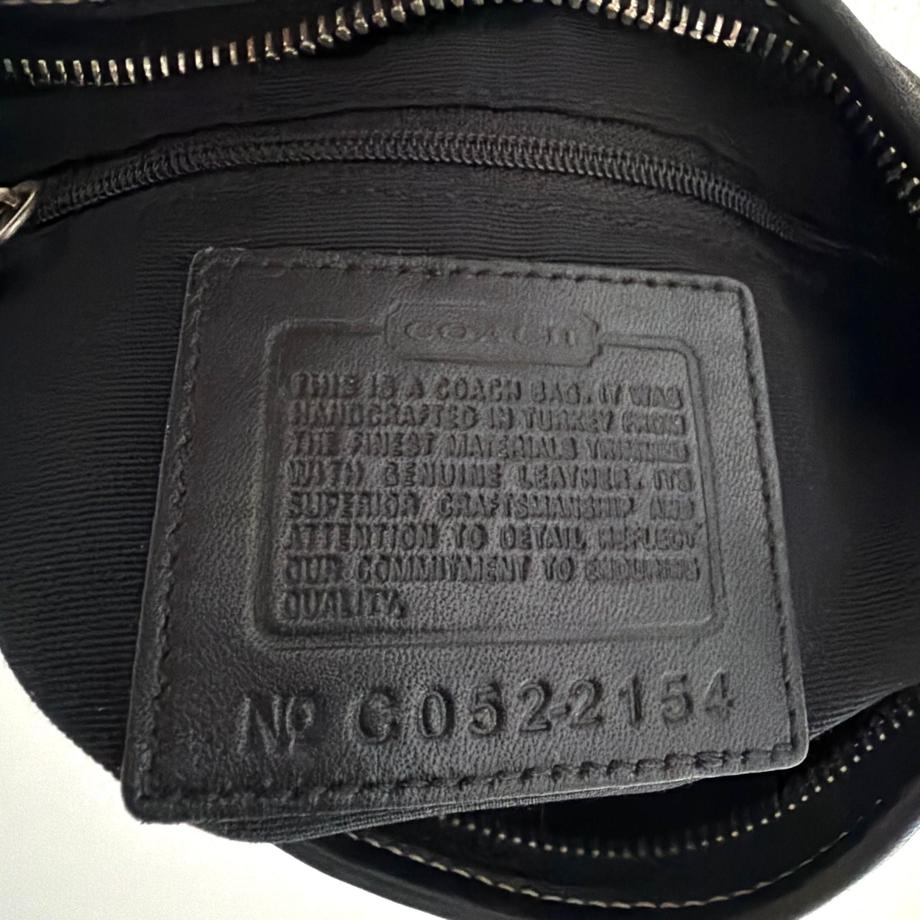 Coach Signature Black Shoulder Bag