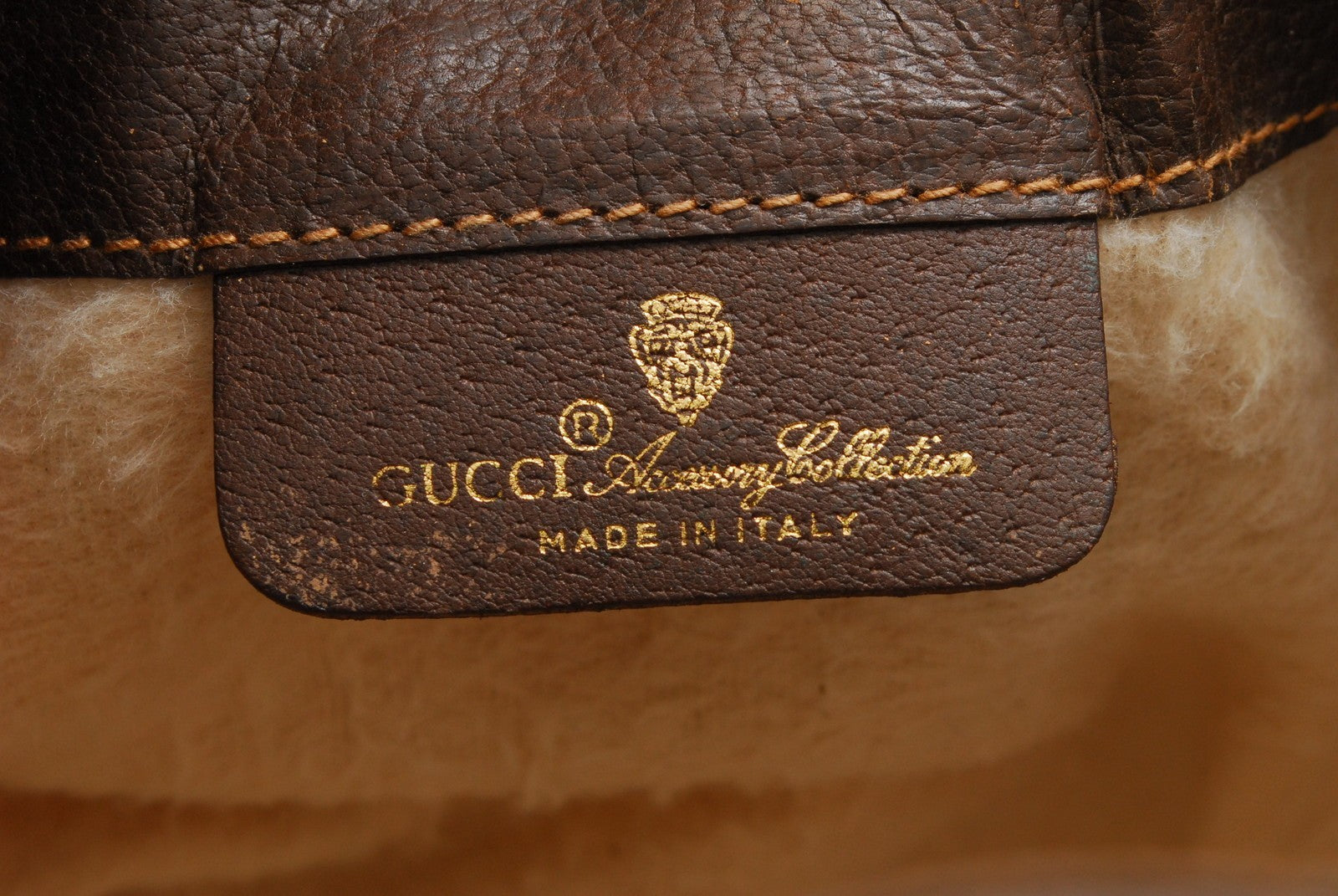 Gucci Vintage GG Sherry Line Shoulder Bag - Brown, PVC Leather