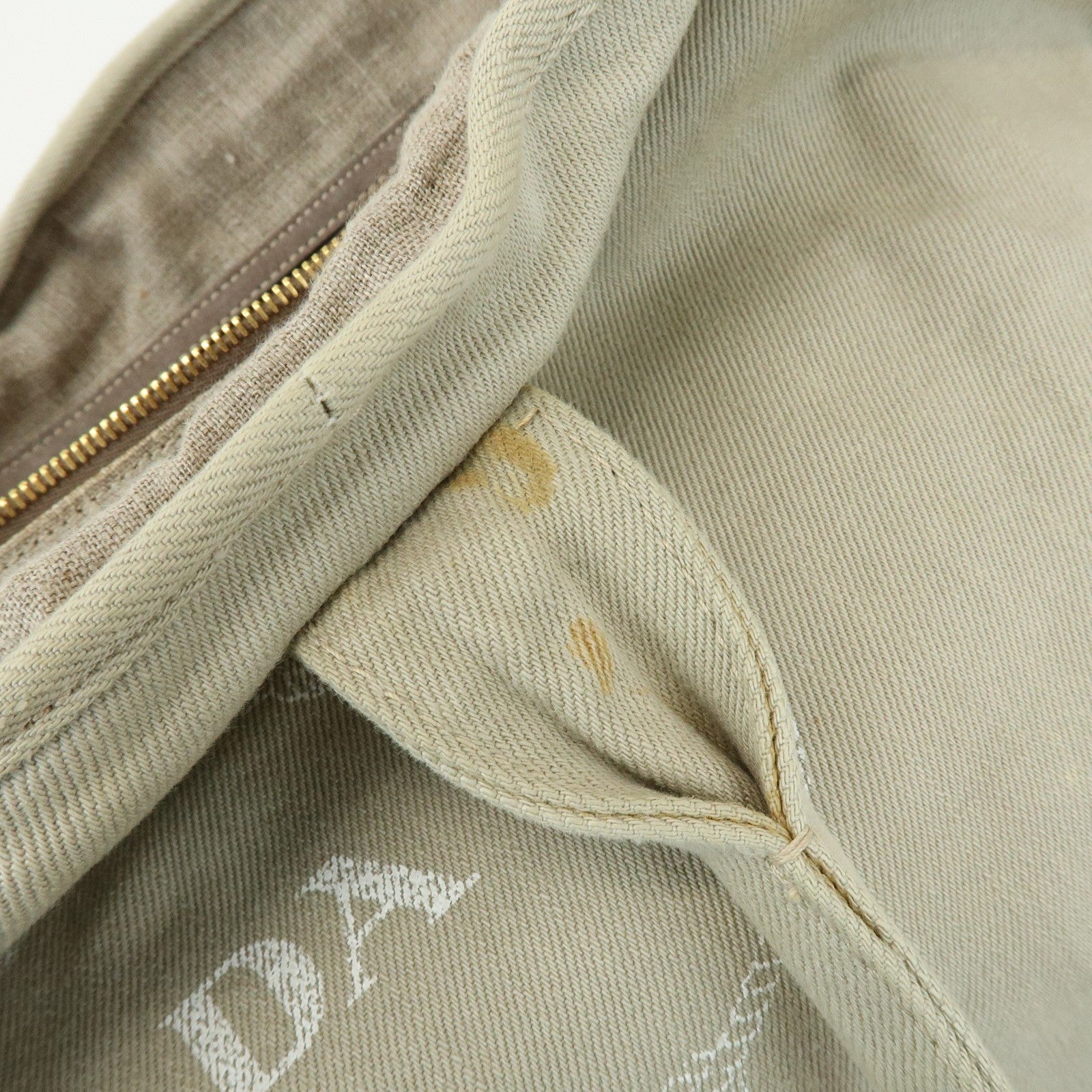 Prada Triangle Logo Tote Bag - Light Beige, Denim